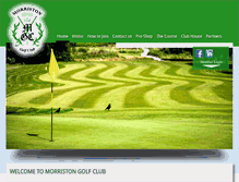 Tablet Screenshot of morristongolfclub.co.uk